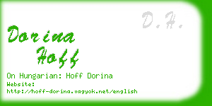 dorina hoff business card